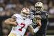 NEW ORLEANS, LA - NOVEMBER 17: Colin Kaepernick #7 of the San Francisco 49ers slides below the tackle Cameron Jordan #94 of the New Orleans Saints at Mercedes-Benz Superdome on November 17, 2013 in New Orleans, Louisiana. The Saints defeated the 49ers