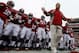TUSCALOOSA, AL - NOVEMBER 23: Head coach Nick Saban of the Alabama Crimson Tide leads his team on the field to face the Chattanooga Mocs at Bryant-Denny Stadium on November 23, 2013 in Tuscaloosa, Alabama. (Photo by Kevin C. Cox/Getty Images)