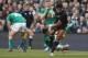 DUBLIN, IRELAND - NOVEMBER 24: Julian Savea of the All Blacks breaks clear to score their first try during the International match between Ireland and New Zealand All Blacks at the Aviva Stadium on November 24, 2013 in Dublin, Ireland. (Photo by David R