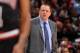 DENVER, CO - NOVEMBER 21: Tom Thibodeau of the Chicago Bulls looks on during the game against the Denver Nuggets on November 21, 2013 at the Pepsi Center in Denver, Colorado. NOTE TO USER: User expressly acknowledges and agrees that, by downloading and/o