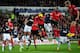CARDIFF, WALES - NOVEMBER 24: Kim Bo-Kyung (3rd right) of Cardiff heads in the second Cardiff goal during the Barclays Premier League match between Cardiff City and Manchester United at Cardiff City Stadium on November 24, 2013 in Cardiff, Wales. (Phot