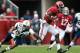 TUSCALOOSA, AL - NOVEMBER 23: Kevin Norwood #83 of the Alabama Crimson Tide pulls in this reception against D.J. Key #20 of the Chattanooga Mocs at Bryant-Denny Stadium on November 23, 2013 in Tuscaloosa, Alabama. (Photo by Kevin C. Cox/Getty Images)