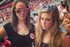 Rossmanith, left, attends an Alabama game at Bryant-Denny Stadium wearing a button with crossed out Alabama elephant.