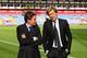 LONDON, ENGLAND - OCTOBER 26: Crystal Palace Chairman Steve Parish (R) walks around the pitch prior to the Barclays Premier League match between Crystal Palace and Arsenal at Selhurst Park on October 26, 2013 in London, England. (Photo by Clive Rose/Get