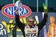 John Force during introductions at Gainesville Raceway.