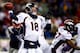 FOXBORO, MA - NOVEMBER 24: Quarterback Peyton Manning #18 of the Denver Broncos passes against the New England Patriots during a game at Gillette Stadium on November 24, 2013 in Foxboro, Massachusetts. (Photo by Jared Wickerham/Getty Images)