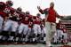TUSCALOOSA, AL - NOVEMBER 23: Head coach Nick Saban of the Alabama Crimson Tide leads his team on the field to face the Chattanooga Mocs at Bryant-Denny Stadium on November 23, 2013 in Tuscaloosa, Alabama. (Photo by Kevin C. Cox/Getty Images)