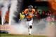 Nov 17, 2013; Denver, CO, USA; Denver Broncos quarterback Peyton Manning (18) comes out onto the field before the game against the Kansas City Chiefs at Sports Authority Field at Mile High. Mandatory Credit: Ron Chenoy-USA TODAY Sports