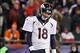 Nov 24, 2013; Foxborough, MA, USA; Denver Broncos quarterback Peyton Manning (18) reacts after a pass was dropped by one of his receivers during overtime against the New England Patriots at Gillette Stadium. The Patriots defeated the Broncos 34-31. Mandat