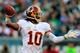 PHILADELPHIA, PA - NOVEMBER 17: Quarterback Robert Griffin III #10 of the Washington Redskins throws a pass against the Philadelphia Eagles during the second half at Lincoln Financial Field on November 17, 2013 in Philadelphia, Pennsylvania. (Photo by Ro