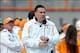 Nov 9, 2013; Knoxville, TN, USA; Tennessee Volunteers head coach Butch Jones during the first half of the game against the Auburn Tigers at Neyland Stadium. Mandatory Credit: Randy Sartin-USA TODAY Sports