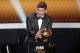 Messi with the 2012 Ballon d'Or