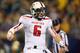 ARLINGTON, TX - NOVEMBER 16: Baker Mayfield #6 of the Texas Tech Red Raiders celebrates his second touchdown pass against the Baylor Bears at AT&T Stadium on November 16, 2013 in Arlington, Texas. (Photo by Ronald Martinez/Getty Images)