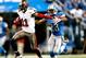 DETROIT, MI - NOVEMBER 24: Tiquan Underwood #11 of the Tampa Bay Buccaneers catches a touchdown pass in front of Chris Houston #23 of the Detroit Lions in the fourth quarter at Ford Field on November 24, 2013 in Detroit, Michigan. (Photo by Gregory Shamus
