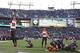 BALTIMORE, MD - NOVEMBER 10: Wide receiver A.J. Green #18 of the Cincinnati Bengals catches a batted ball for a touchdown against the Baltimore Ravens in the fourth quarter at M&T Bank Stadium on November 10, 2013 in Baltimore, Maryland. The Baltimore Rav