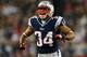 FOXBORO, MA - JANUARY 13: Shane Vereen #34 of the New England Patriots reacts after a ruin in the first quarter against the Houston Texans during the 2013 AFC Divisional Playoffs game at Gillette Stadium on January 13, 2013 in Foxboro, Massachusetts. (P