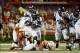 Sep 14, 2013; Austin, TX, USA; Mississippi Rebels running back Jeff Scott (3) carries the ball against the Texas Longhorns during the second half at Darrell K Royal-Texas Memorial Stadium. Ole Miss beat Texas 44-23. Mandatory Credit: Brendan Maloney-USA T