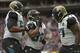 Nov 24, 2013; Houston, TX, USA; Jacksonville Jaguars running back Maurice Jones-Drew (32) blows a kiss to booing fans against the Houston Texans during the first half at Reliant Stadium. Mandatory Credit: Thomas Campbell-USA TODAY Sports