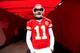 KANSAS CITY, MO - NOVEMBER 24: Quarterback Alex Smith #11 of the Kansas City Chiefs waits to be introduced prior to the game against the San Diego Chargers at Arrowhead Stadium on November 24, 2013 in Kansas City, Missouri. (Photo by Jamie Squire/Getty