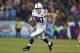 NASHVILLE, TN - NOVEMBER 14: Coby Fleener#12 of the Indianapolis Colts runs with the ball during the game against the Tennessee Titans at LP Field on November 14, 2013 in Nashville, Tennessee. (Photo by Andy Lyons/Getty Images)