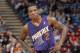 SACRAMENTO, CA - OCTOBER 17: Eric Bledsoe #2 of the Phoenix Suns in a game against the Sacramento Kings on October 17, 2013 at Sleep Train Arena in Sacramento, California. NOTE TO USER: User expressly acknowledges and agrees that, by downloading and or us