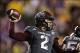 Nov 23, 2013; Baton Rouge, LA, USA; Texas A&M Aggies quarterback Johnny Manziel (2) passes the ball in the second half against the LSU Tigers at Tiger Stadium. LSU defeated Texas A&M 34-10. Mandatory Credit: Crystal LoGiudice-USA TODAY Sports