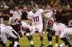 Nov 16, 2013; Starkville, MS, USA; Alabama Crimson Tide quarterback AJ McCarron (10) calls a play at the line during the game at Davis Wade Stadium. Alabama Crimson Tide defeat the Mississippi State Bulldogs with a score of 20-7. Mandatory Credit: Spruce