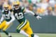 Nov 4, 2012; Green Bay, WI, USA; Green Bay Packers safety Morgan Burnett (42) during the game against the Arizona Cardinals at Lambeau Field. The Packers defeated the Cardinals 31-17. Mandatory Credit: Jeff Hanisch-USA TODAY Sports