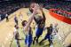 NEW ORLEANS, LA - NOVEMBER 26: Draymond Green #23 of the Golden State Warriors grabs the rebound against the New Orleans Pelicans on November 26, 2013 at the New Orleans Arena in New Orleans, Louisiana. NOTE TO USER: User expressly acknowledges and agree