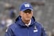 Nov 17, 2013; East Rutherford, NJ, USA; New York Giants head coach Tom Coughlin before the game against the Green Bay Packers at MetLife Stadium. Mandatory Credit: Robert Deutsch-USA TODAY Sports