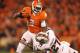 CLEMSON, SC - NOVEMBER 24: Sammy Watkins #2 of the Clemson Tigers is tackled by Victor Hampton #27 of the South Carolina Gamecocks during their game at Memorial Stadium on November 24, 2012 in Clemson, South Carolina. (Photo by Streeter Lecka/Getty Imag