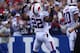 ORCHARD PARK, NY - SEPTEMBER 15: Fred Jackson #22 of the Buffalo Bills celebrates his touchdown during NFL game action against the Carolina Panthers at Ralph Wilson Stadium on September 15, 2013 in Orchard Park, New York. (Photo by Tom Szczerbowski/Getty