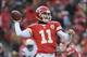 Nov 24, 2013; Kansas City, MO, USA; Kansas City Chiefs quarterback Alex Smith (11) throws a pass during the second half of the game against the San Diego Chargers at Arrowhead Stadium. The Chargers won 41-38. Mandatory Credit: Denny Medley-USA TODAY Sport