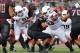 Sep 21, 2013; Piscataway, NJ, USA; Arkansas Razorbacks defensive tackle Darius Philon (91) and defensive tackle DeMarcus Hodge (93) corral Rutgers Scarlet Knights running back Paul James (34) for no gain during the first half at High Points Solutions Sta