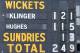 ADELAIDE, AUSTRALIA - NOVEMBER 15: The scoreboard shows the score of Michael Klinger and Phillip Hughes during day three of the Sheffield Shield match between the Redbacks and the Warriors at Adelaide Oval on November 15, 2013 in Adelaide, Australia. (Ph