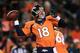 DENVER, CO - NOVEMBER 17: Peyton Manning #18 of the Denver Broncos looks to pass against the Kansas City Chiefs in the second quarter at Sports Authority Field at Mile High on November 17, 2013 in Denver, Colorado. (Photo by Doug Pensinger/Getty Images