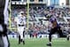 Nov 24, 2013; Baltimore, MD, USA; New York Jets quarterback Geno Smith (7) throws the ball as Baltimore Ravens defensive end Chris Canty (99) defends in the first half at M&T Bank Stadium. Mandatory Credit: Evan Habeeb-USA TODAY Sports