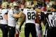 ATLANTA, GA - NOVEMBER 21: Quarterback Drew Brees #9 of the New Orleans Saints reacts after a run against the Atlanta Falcons during a game at the Georgia Dome on November 21, 2013 in Atlanta, Georgia. (Photo by Kevin C. Cox/Getty Images)
