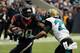 HOUSTON, TX - NOVEMBER 24: Andre Johnson #80 of the Houston Texans runs with the ball against Dwayne Gratz #27 of the Jacksonville Jaguars in the second half at Reliant Stadium on November 24, 2013 in Houston, Texas. (Photo by Scott Halleran/Getty Image