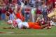TALLAHASSEE, FL - NOVEMBER 24: Jordan Reed #11 of the Florida Gators misses a pass during a game against the Florida State Seminoles at Doak Campbell Stadium on November 24, 2012 in Tallahassee, Florida. (Photo by Mike Ehrmann/Getty Images)