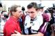 Sep 14, 2013; College Station, TX, USA; Alabama Crimson Tide head coach Nick Saban talks with Texas A&M Aggies quarterback Johnny Manziel (2) after the game at Kyle Field. Alabama Crimson Tide beat the Texas A&M Aggies 49-42. Mandatory Credit: Matthew Emm