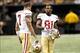 Anquan Boldin (right) has served as Colin Kaepernick's (left) No. 1 receiver in 2013.