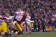Griffin's throws to adjusted routes are often wayward.