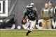 Nov 17, 2013; Philadelphia, PA, USA; Philadelphia Eagles running back LeSean McCoy (25) carries the ball during the fourth quarter against the Washington Redskins at Lincoln Financial Field. The Eagles defeated the Redskins 24-16. Mandatory Credit: Howard