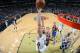 NEW ORLEANS, LA - NOVEMBER 26: Ryan Anderson #33 of the New Orleans Pelicans drives to the basket against the Golden State Warriors on November 26, 2013 at the New Orleans Arena in New Orleans, Louisiana. NOTE TO USER: User expressly acknowledges and agr