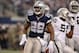 Nov 28, 2013; Arlington, TX, USA; Dallas Cowboys running back DeMarco Murray (29) celebrates after a touchdown against the Oakland Raiders during a NFL football game on Thanksgiving at AT&T Stadium. Mandatory Credit: Kirby Lee-USA TODAY Sports