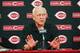 GOODYEAR, AZ - FEBRUARY 22: President and General Manager Walt Jocketty of the Cincinnati Reds speaks with the media during a press conference at the Cincinnati Reds Development Complex on February 22, 2010 in Goodyear, Arizona. (Photo by Hunter Martin/Ge