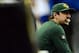 Nov 28, 2013; Detroit, MI, USA; Green Bay Packers quarterback Aaron Rodgers (12) sits on the bench during the fourth quarter of a NFL football game against the Detroit Lions on Thanksgiving at Ford Field. Mandatory Credit: Andrew Weber-USA TODAY Sports