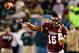 Oct 24, 2013; Starkville, MS, USA; Mississippi State Bulldogs quarterback Dak Prescott (15) passes the ball during the game against the Kentucky Wildcats at Davis Wade Stadium. Mandatory Credit: Spruce Derden-USA TODAY Sports