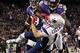 September 23, 2012; Baltimore, MD, USA; Baltimore Ravens safety Ed Reed (20) knocks the ball from the hands of New England Patriots wide receiver Julian Edelman (11) with a helmet to helmet hit during the first half of their game at M&T Bank Stadium. Mand
